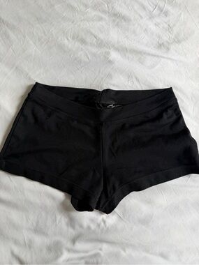 Capezio Black Dance Shorts with Wide Waistband